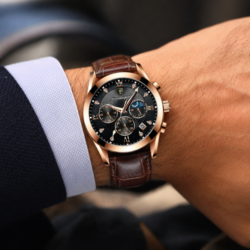Veloria Chronis orologio crono elegante da uomo indossato al polso